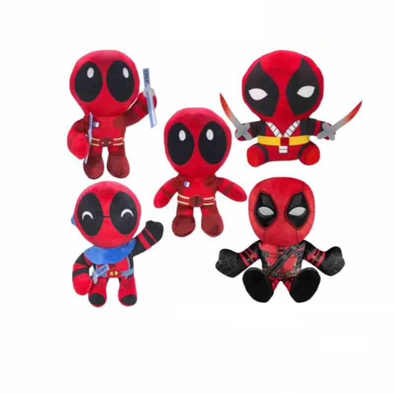 Deadpool & Wolverine Doll Deadpool Plushie Toys Wolverine Logan Pillow Bolster Room Decoration Christmas Kids Gifts