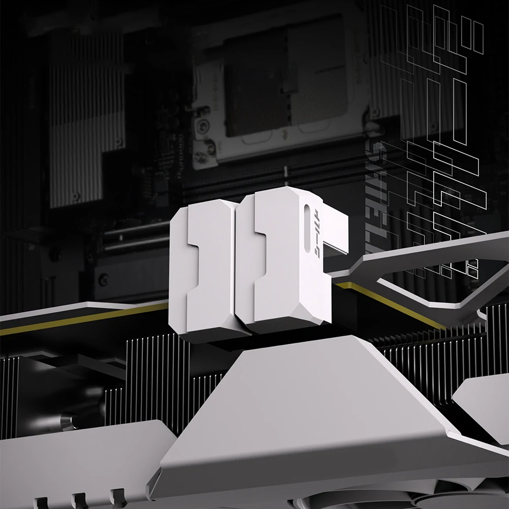 Adaptador de corriente PCIe GPU de 8 pines, conector en ángulo de 90 grados, interfaces de alimentación, cabezal de dirección, adaptador de codo de ángulo recto