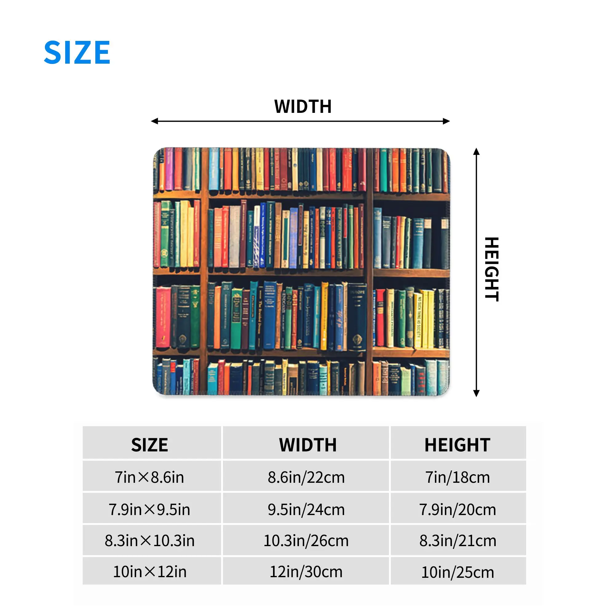 Education Library Book Mouse Pad Computer Keyboard Mouse Mat Gamer PC Laptop Desk Mat Office Accessories Table Mats