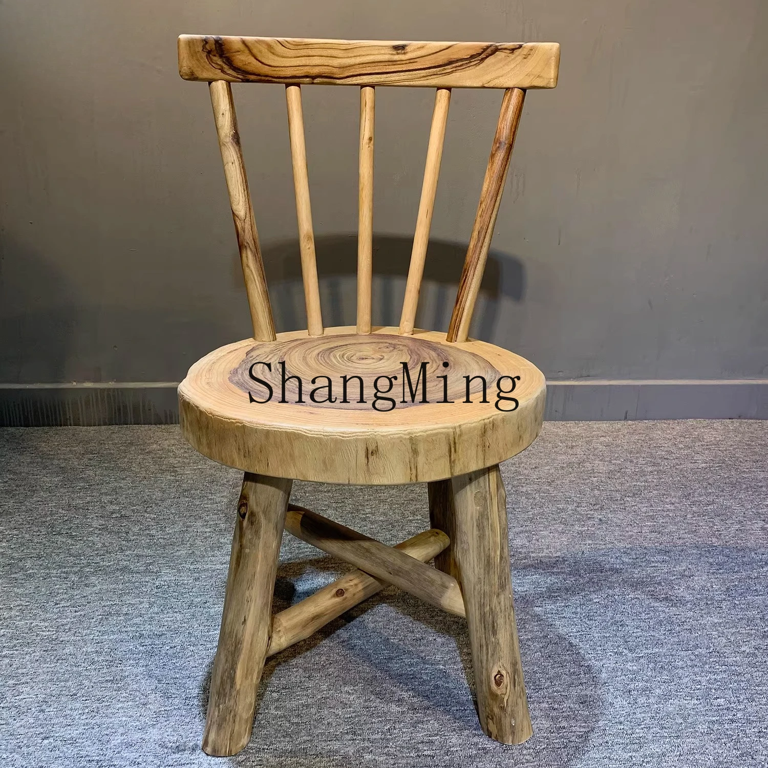 

CL wood back chair, unique style adds color to the home dining table leisure chair