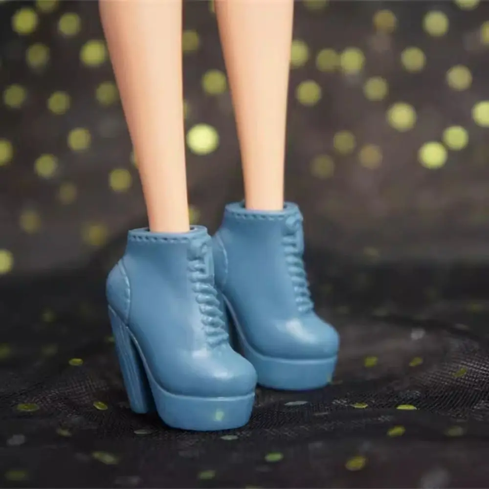 Plastic 30cm Doll Shoes New Fashion 2.2~2.4cm Length Foot Dolls Accessories High Heels Shoes Doll Accessories