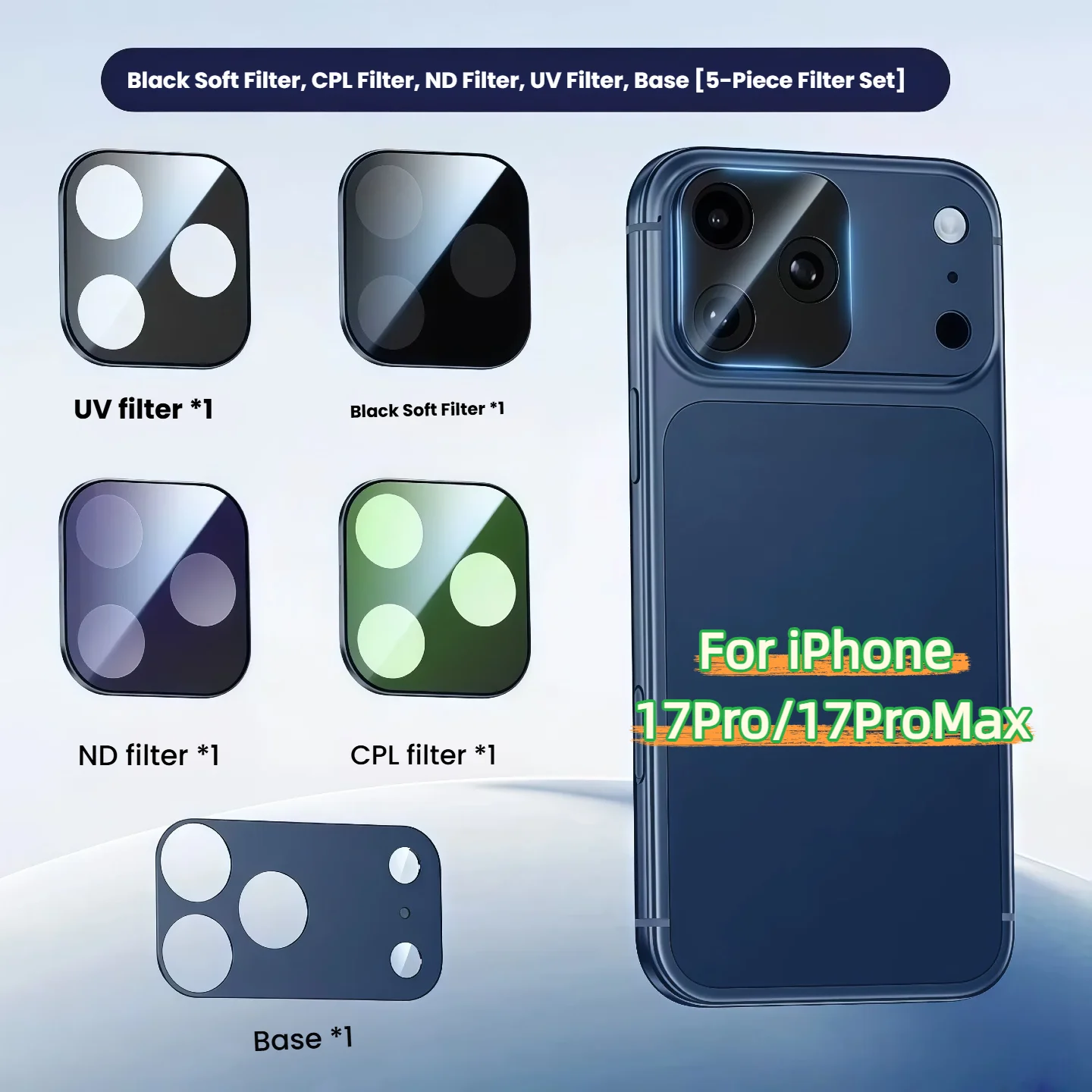 Lens Camera Clip - Neues Magnetisches Clip-On Filterobjektiv Upgrade-Version 4-in-1