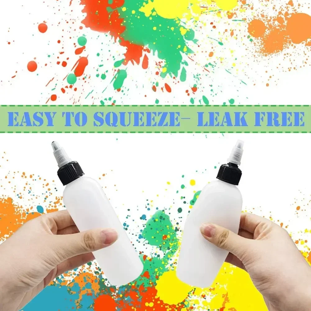 5pcs 30/60/120ml PET Empty Transparent Plastic Dropper Bottle E Liquid Oil Vape Container with Twist Cover Cap Lids