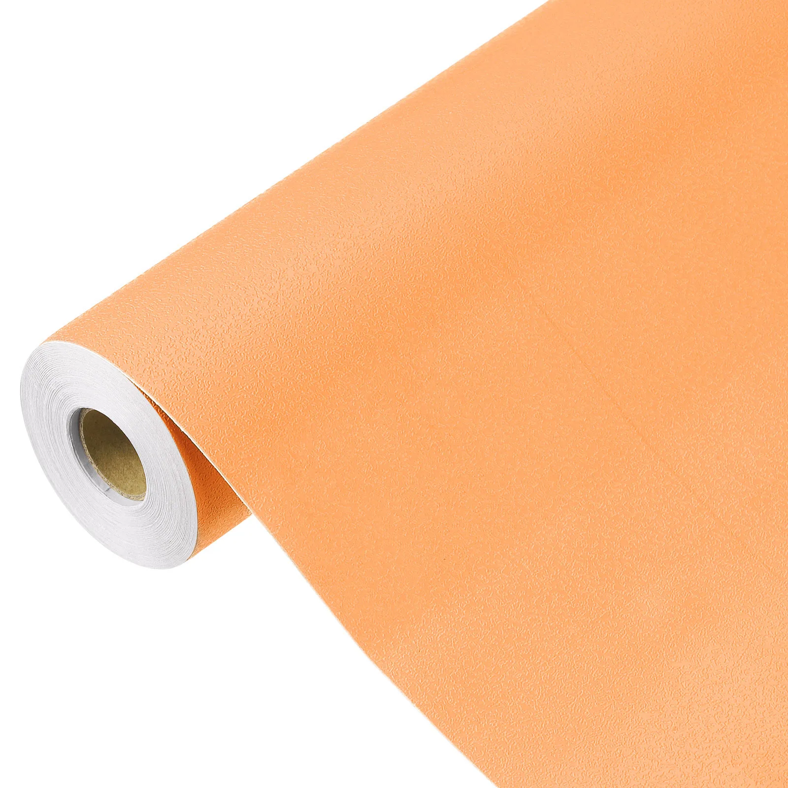Uxcell Peel and Stick Wallpaper Orange Wallpaper Contact Paper Solid Color Vinyl Self-Adhesive Wall Paper Decorative for Wall