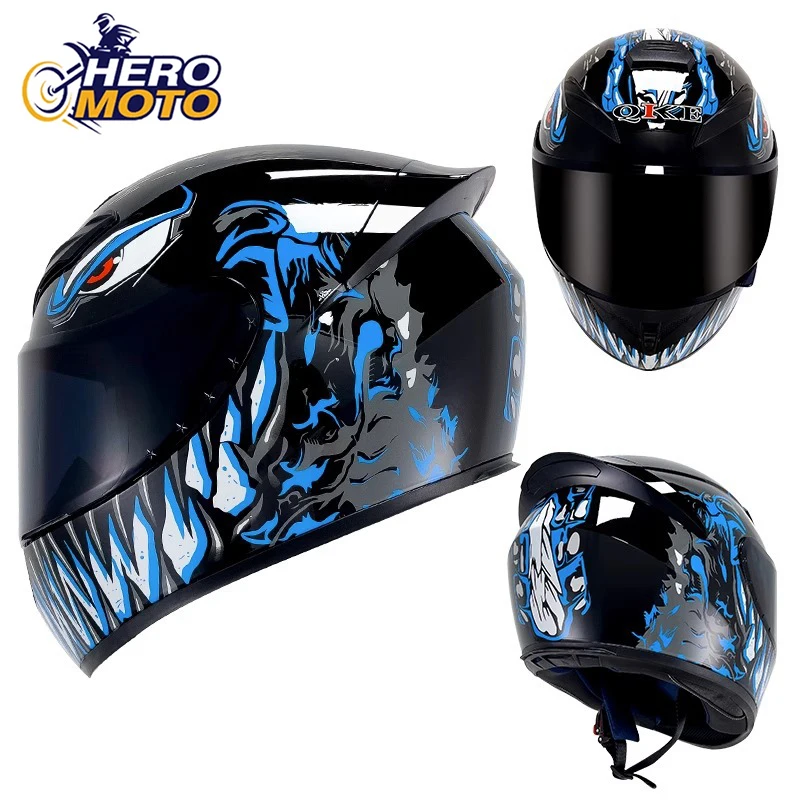 

Men's Motorbike Helmet Motorcycle Full Face Helmets Anti-Fall Motocross Helmet Wear-Resistant Motorcycle Protective Equipment