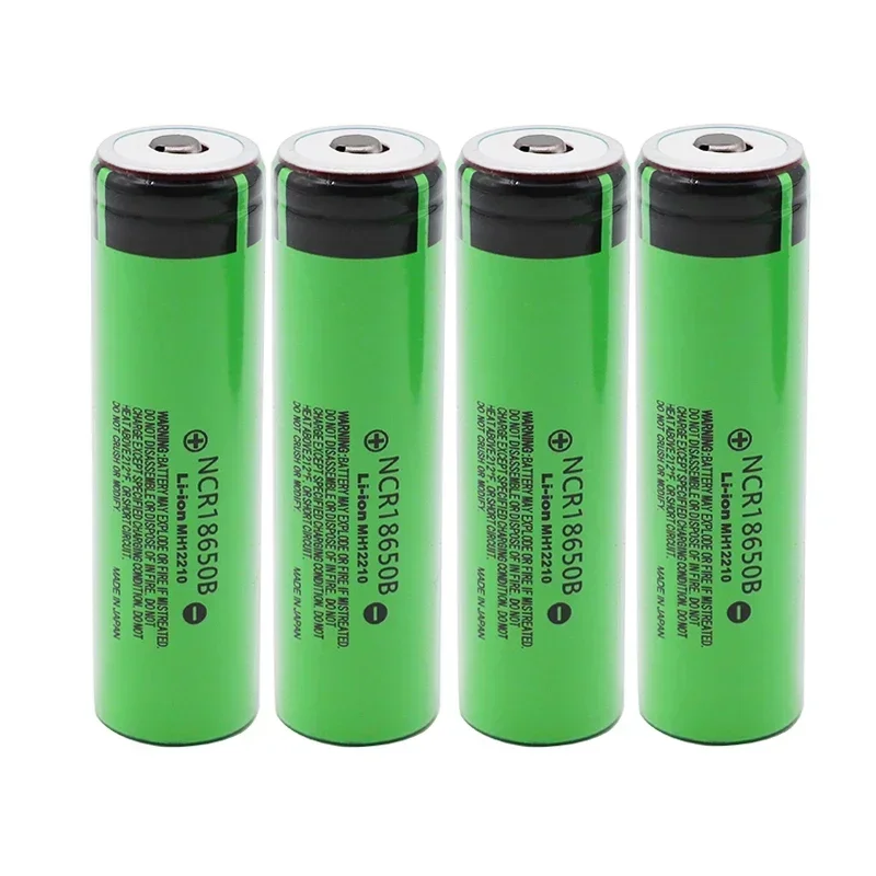 1-10PC New Original 18650 Battery 3400mAh 3.7v Lithium Battery For NCR18650B 3400mAh Suitable For Flashlight For Battery Pointed