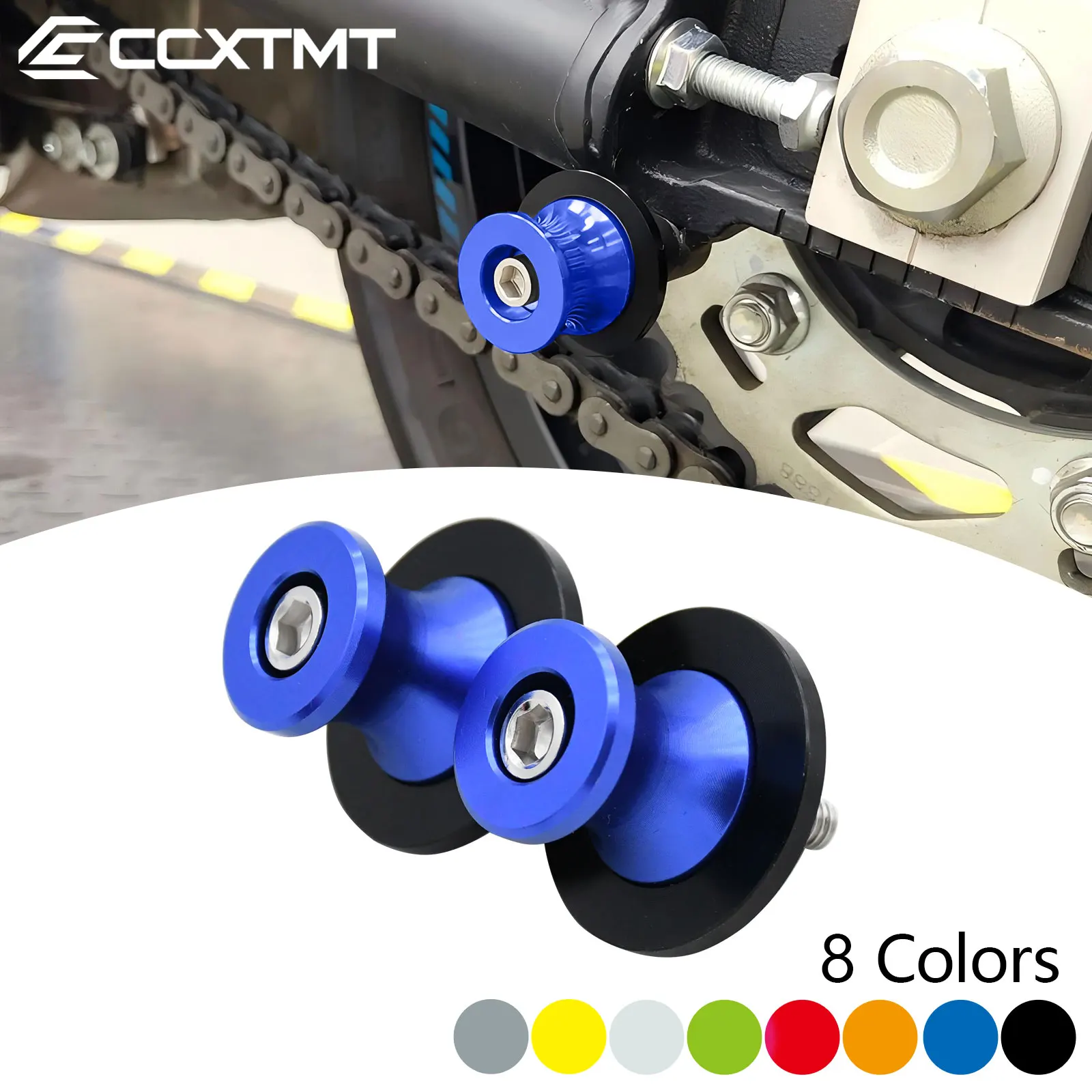 Motorcycle 6mm Swingarm Spool Slider Stand Screws For Yamaha YZF R15 V3 V4 2014-2022 YZFR1 YZFR3 YZFR6 YZFR7 YZFR9 YZFR25