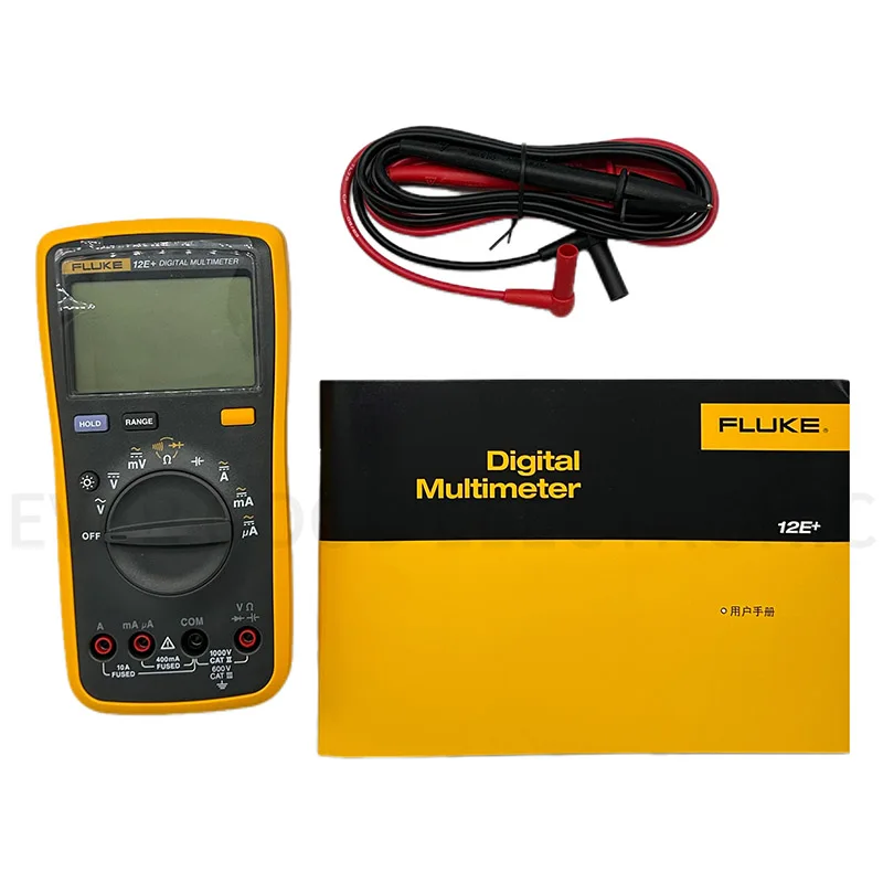 فلوك 15B + 17B + 18B + 12E + مقياس رقمي متعدد محمول نطاق تلقائي DMM التيار المتناوب/تيار مستمر/ديود/R/C الجهد فاحص التيار الكهربائي F15B + F17B + F18B + F12E +