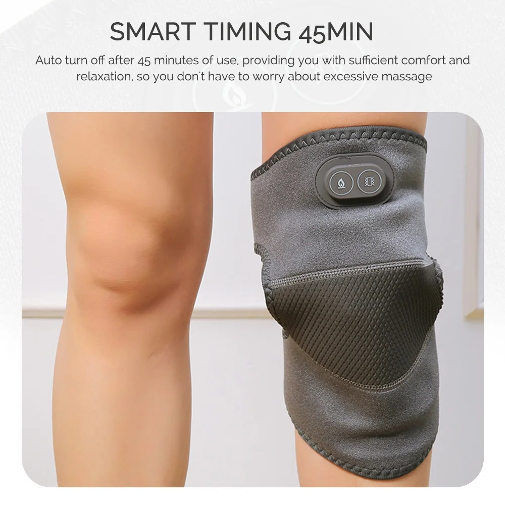 Electric Knee Massager Vibration Knee Joint Brace Support Strap