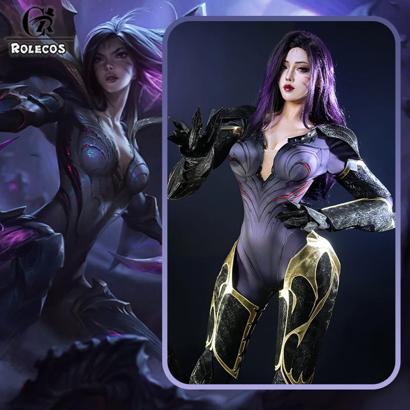 ROLECOS Game LOL Daughter of The Void Kaisa Cosplay Costume Kaisa Roleplay Tight-fitting Jumpsuit Outfit Women Halloween Party - view 4
