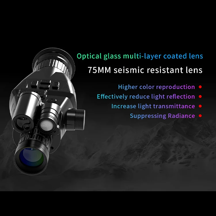 HENBAKER CY900 نطاق الرؤية الليلية أحادي العين مشاهد تلسكوبية مع رؤية ليلية 3.5x كروس أمامي رقمي