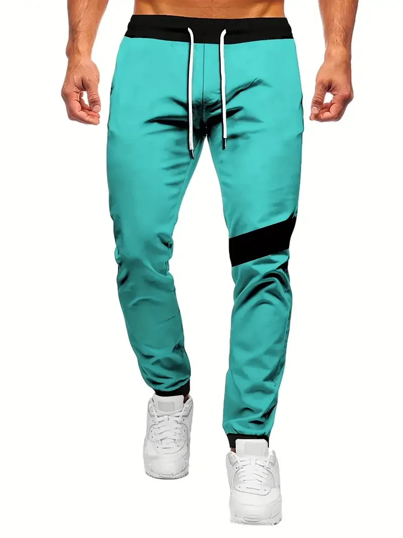 

2024 New Four Seasons Solid Color Sports Pants Men's Fitness Training Pants Elastic And Comfortable Men's Sports Pants ML4