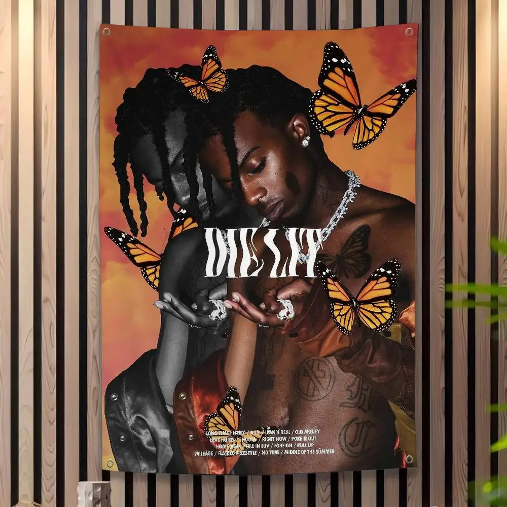 O-Opium Rap Playboi Carti Family Gatherings Outdoor Atmosphere Flags Camping Decorations Banners
