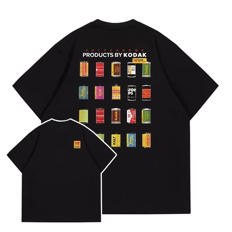 Camiseta Transpirable Kodar Primavera-Verano 2026, Moderna y a la Moda, de Manga Corta con Estampado de Letras