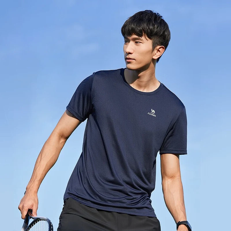 GOLDEN CAMEL Sports T-shirt Breathable Fitness Clothing Running t-shirt Loose Quick-drying Short-sleeved Top Summer 2023 New