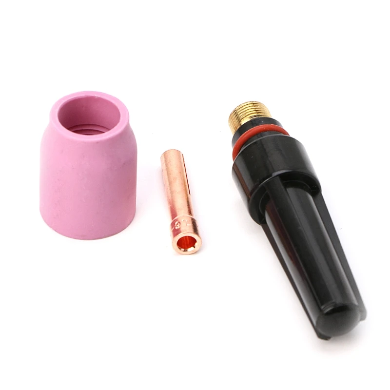 5PCS Tig Welding Torch Stubby Cup Gas Collet Body Lens Kit Drop Shipping