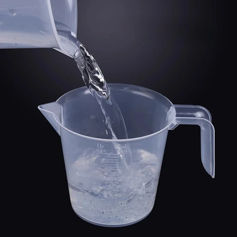 

Пластиковый мерный стакан с градуировкой, весы большой емкости, лабораторный стакан, прозрачный с крышкой, прозрачный стакан для смешивания, кухонная выпечка
