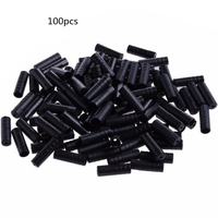 100Pcs Brake Cable Wire Tip Black Housing Ferrule End 4mm/5mm for Bike Derailleur Shifts and Brake Wire Cable