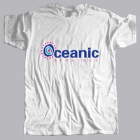 new arrived men t-shirt summer Retro American TV Series Lost Flight 815 Oceanic Airlines Holiday Travel male cotton tee-shirt