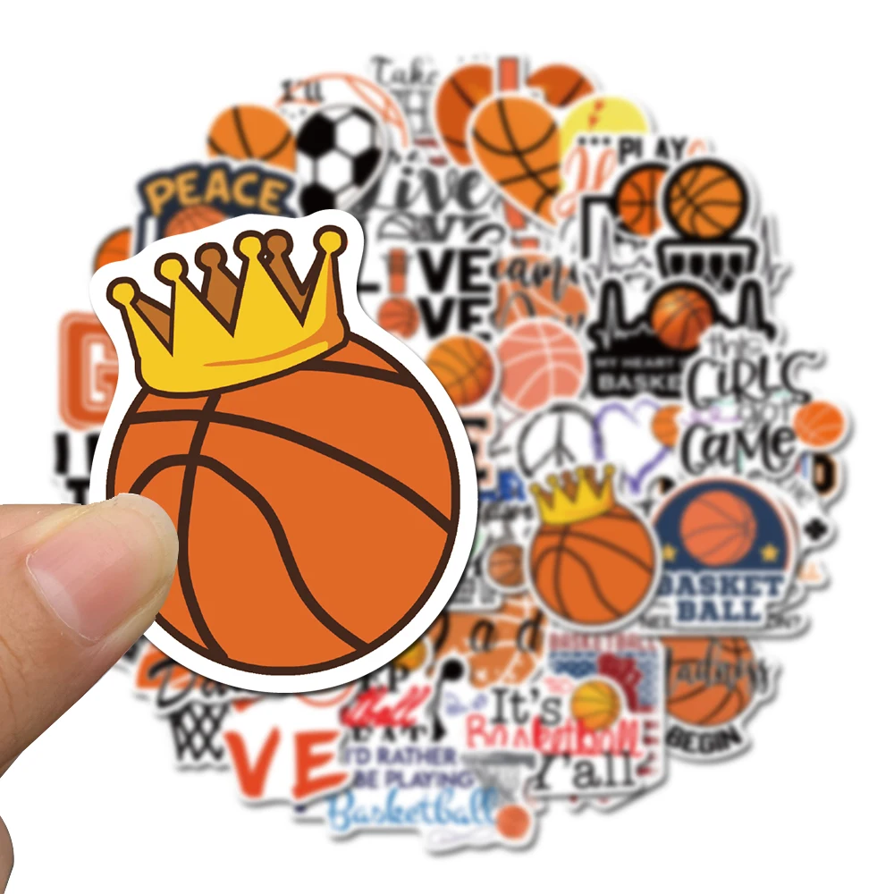 50PCS Basketball Sports Stickers Suitable For Luggage Motorcycle Diary Laptop DIY Classic Toy Phone Decals Graffiti Sticker