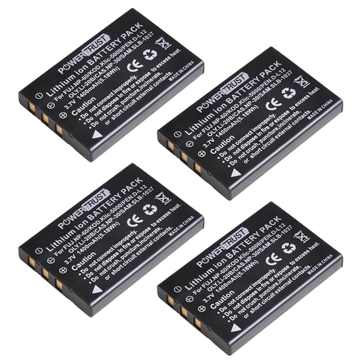 

NP-60 KLIC-5000 NP-30 Battery for Fujifilm Finepix 50i F401 F401 Zoom F601 M603 Kodak Klic-5000 Samsung SLB-1137 Olympus LI-20B