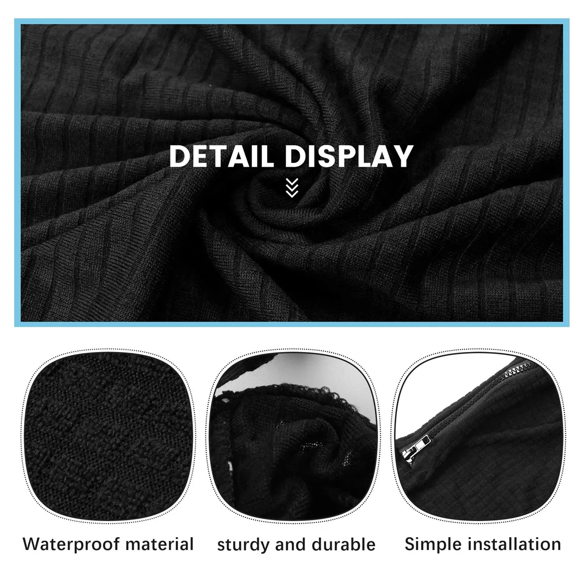 

67NEW Anti-Dirty Rotating Stretch Office Computer Desk Seat Chair Cover Waterproof Elastic Chair Covers Removable Slipcovers L