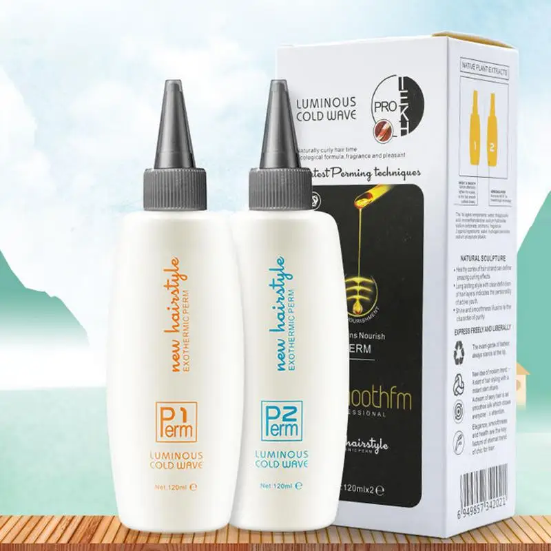 Perm Kit Voor Vrouwen Krullend Permanent Haar Kit Professionele Permanent Geur-Vrije Permanent Agent Voor Kapsalon Thuis Haarverzorging Styling