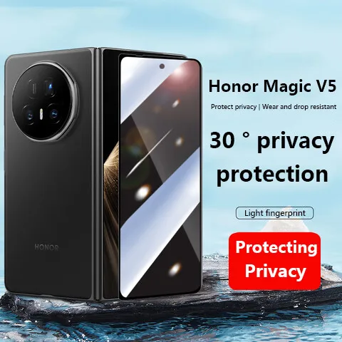

Защитная пленка для экрана для Huawei Honor Magic V5 V3 Vs3 V2 RSR 5G, антишпион, полное покрытие, закаленное стекло