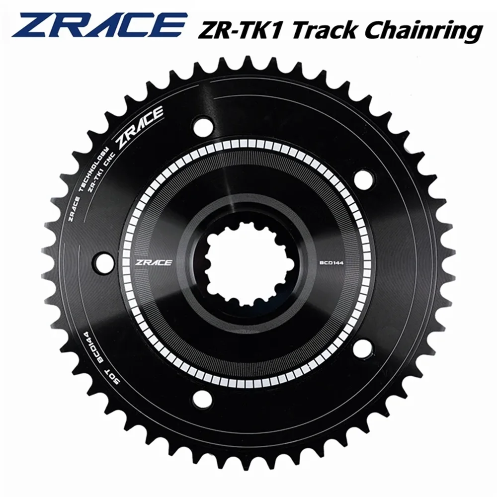 ZRACE ZR-TK1 Track Bikes / Fixed Gear Chainring and Spider BCD144,BCD 144,Track Chainring, Spider for Direct Mount 3-Hole Cranks