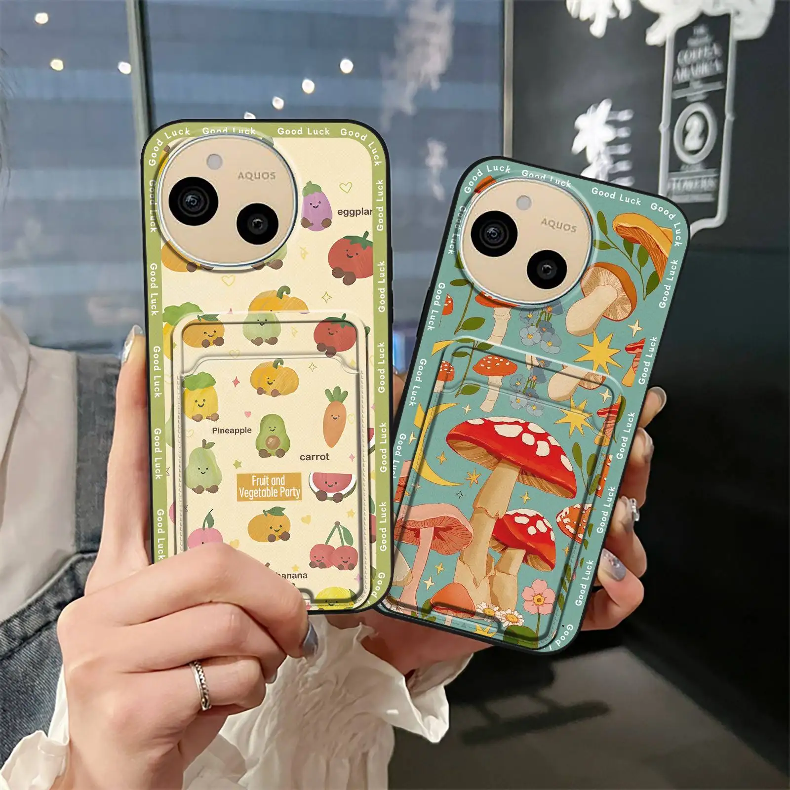 حافظة هاتف واقية من البولي يوريثان لهاتف Sharp Aquos Sens9/SHG14/SH-53E حافظة بطاقات لطيفة تغليف كامل غطاء مقاوم للأوساخ جرافيتي #5