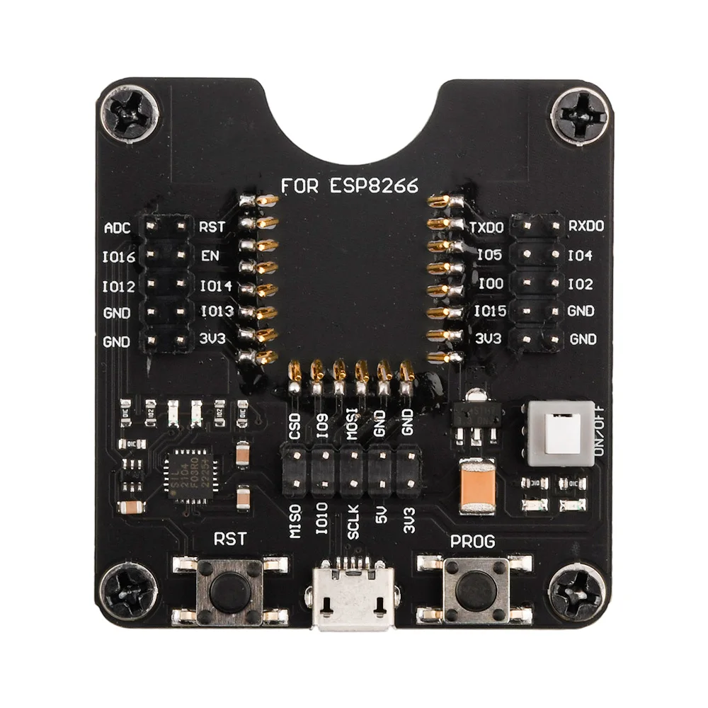 

ESP8266 Burning Fixture Development Board Test Board Flash Downloader Easy Programer For ESP-12S/2F/12E/O7S/07 Micro USB