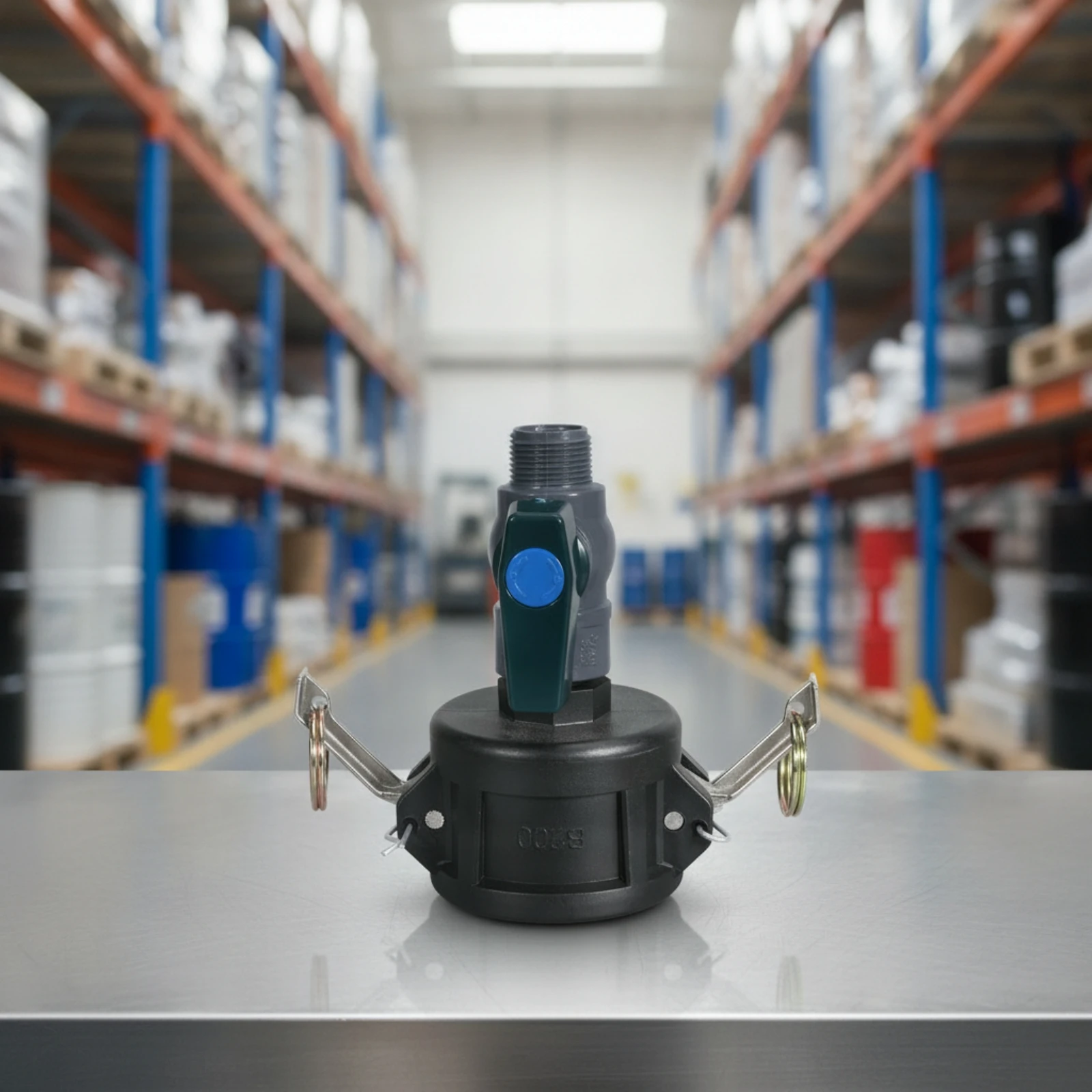 IBC Adapter with Ball Valve Threaded IBC Tank Valve Adapter Easy to Install Leak Proof for Liquid Transfer
