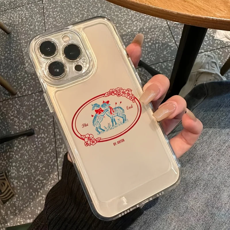 เคสโทรศัพท์ใสลายกราฟิกขอบตกแต่ - Phone Cases Red Deer บทวิจารณ์และราคา