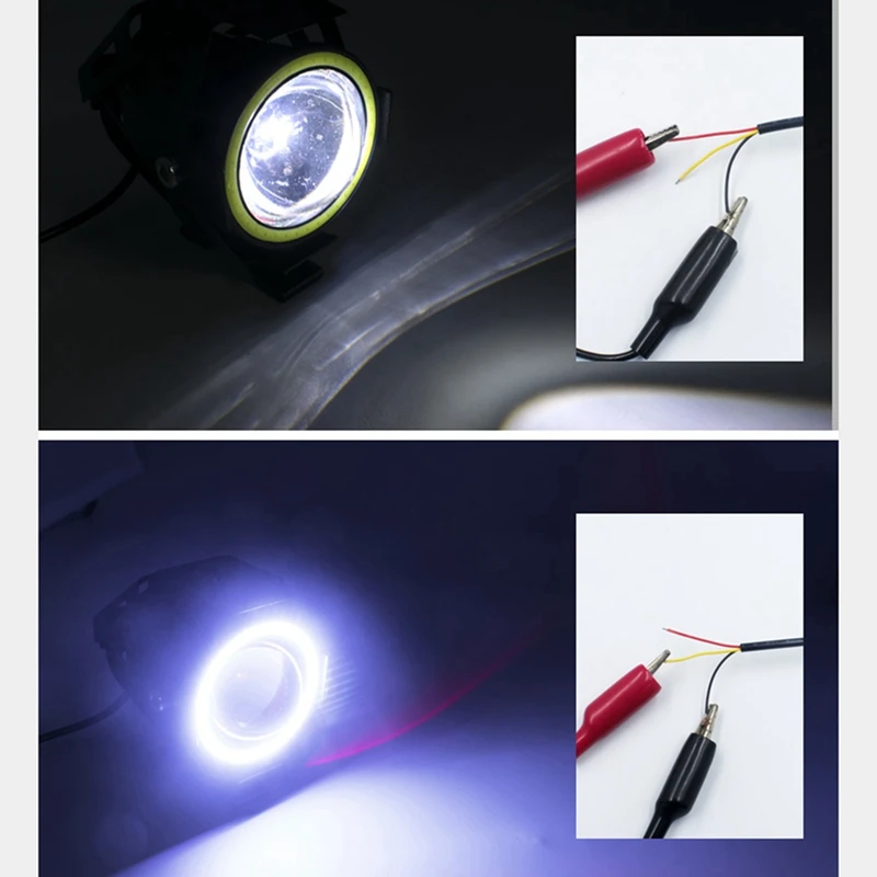 New E-Bike Light Headlight Input DC 12V-80V Ebike Handlebar Lamp Electric Scooter LED Front Light