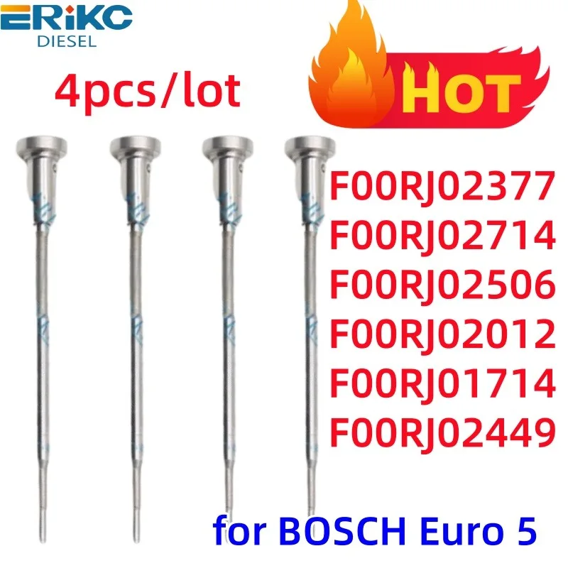 

4pcs F00RJ02377 F00RJ02714 F00RJ02506 Diesel Injector Nozzle Control Valve F00RJ02012 F00RJ01714 F00RJ02449
