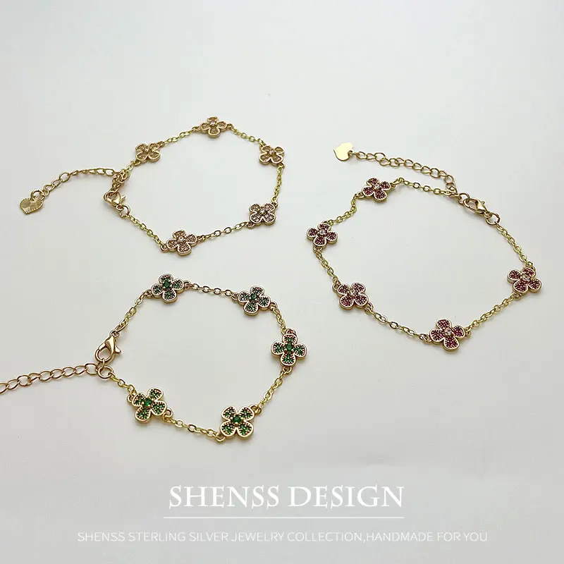 Copper Plated 14k Zircon Bracelet