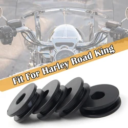 4pcs For Harley Heritage Softail Classic Road King Windshield Mounting Bushing Grommets Motorbike Accessories Black  Plastic