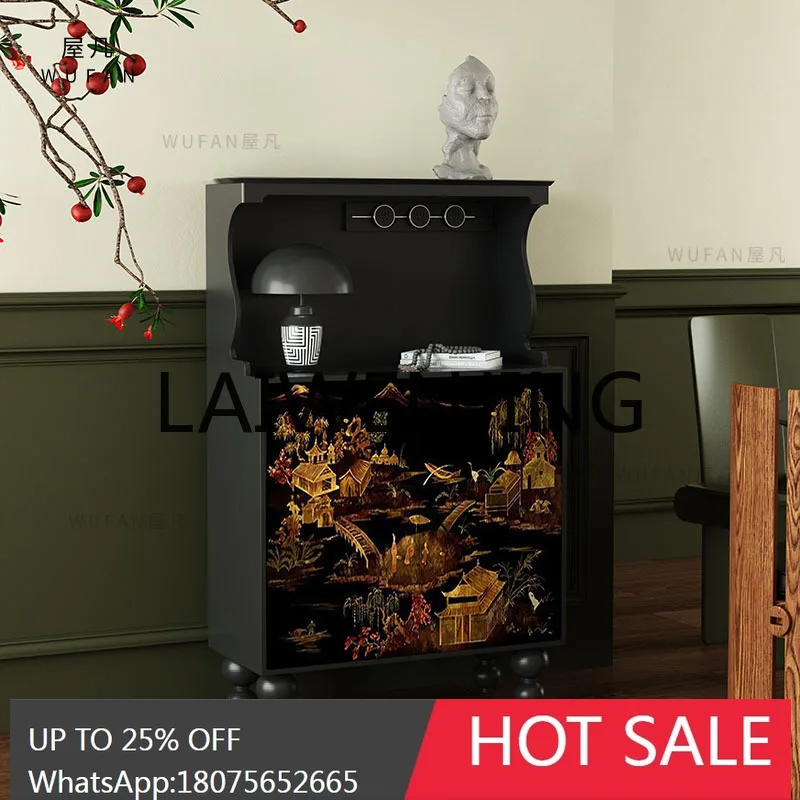 RWJ متعددة الوظائف غرفة المعيشة مدخل مدخل خزانة الطابق الدائمة الزينة خزانة الشاي #2