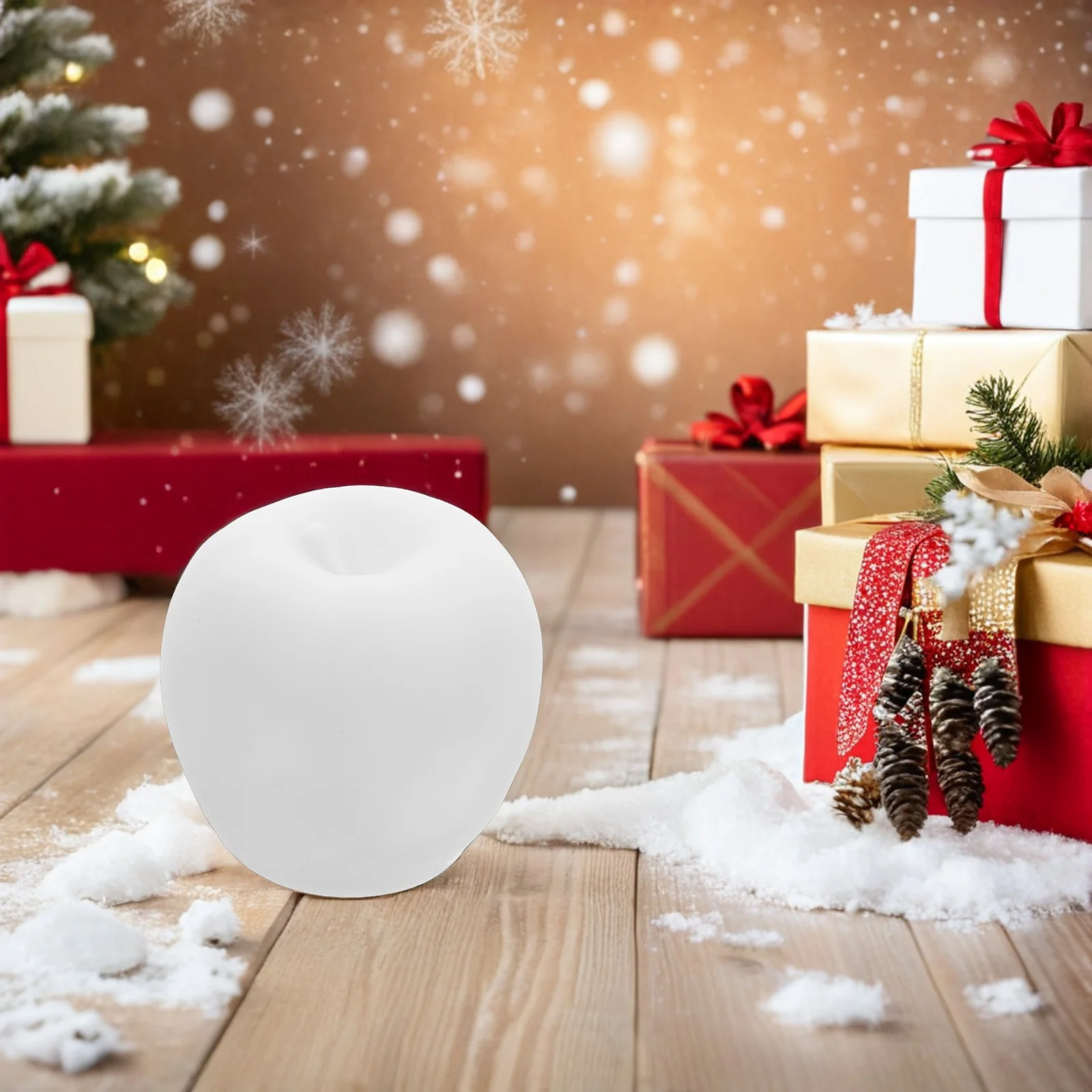 3 Pcs Glowing Apple Night Light Small Lamp for LED Color Changing Fruit