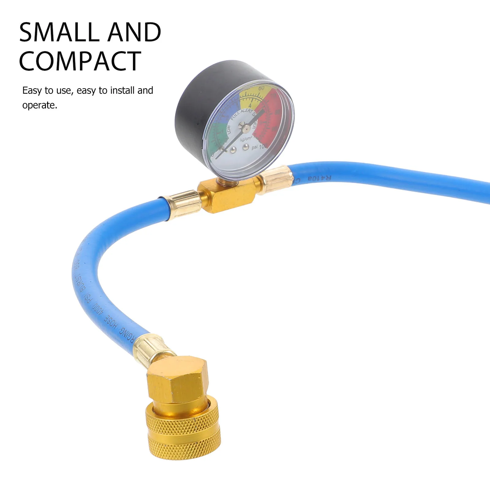 

Шланг для зарядки хладагента R134A, резьба 1/2 для американских автомобилей, датчик зарядки переменного тока, прочный автомобильный кондиционер, перезарядка