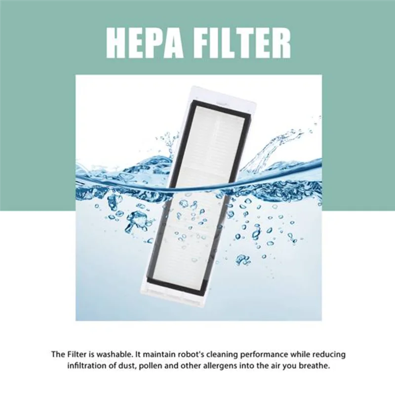 AT28-Voor Xiaomi Robot Vacuüm S10 + / S10 Plus B105 Stofzuiger Onderdelen Belangrijkste Zijborstel Hepa Filter Mop Rag Accessoires