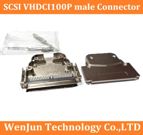 SCSI VHDCI100P Male connector 3M Plug SCSI V100 male solder wire Connector Adapter