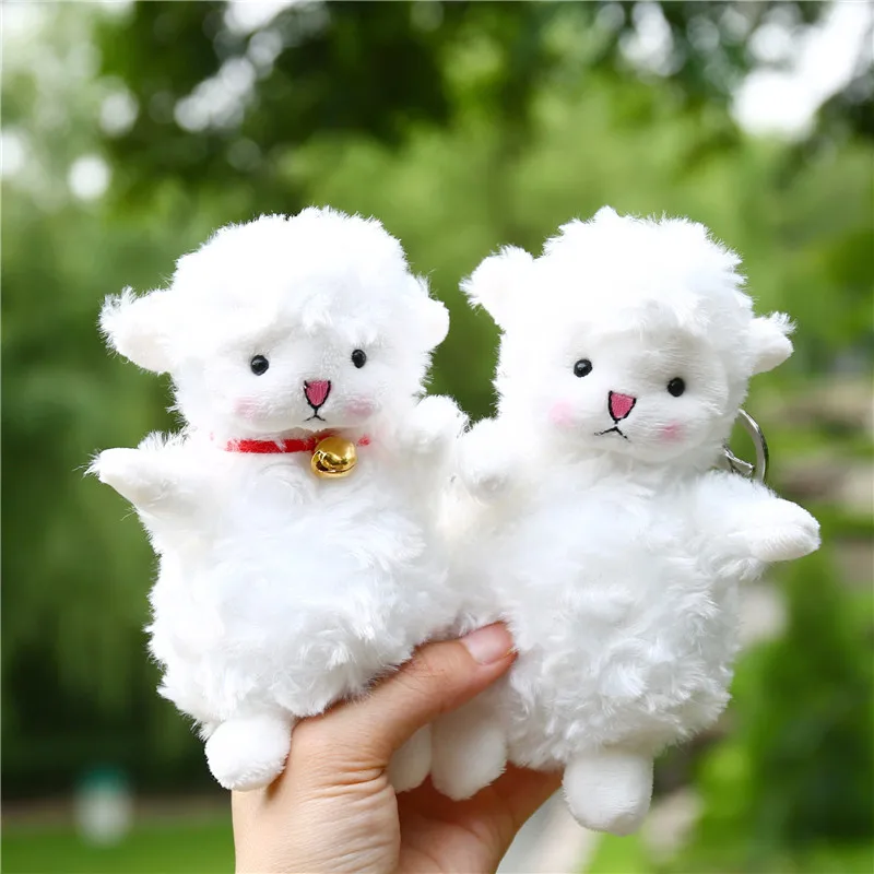 

5.9inch Cute Sheep Plush Keychain Soft Stuffed Cartoon Doll Plush Toy Doll Doll Key Chain Kids Children Bag Pendant