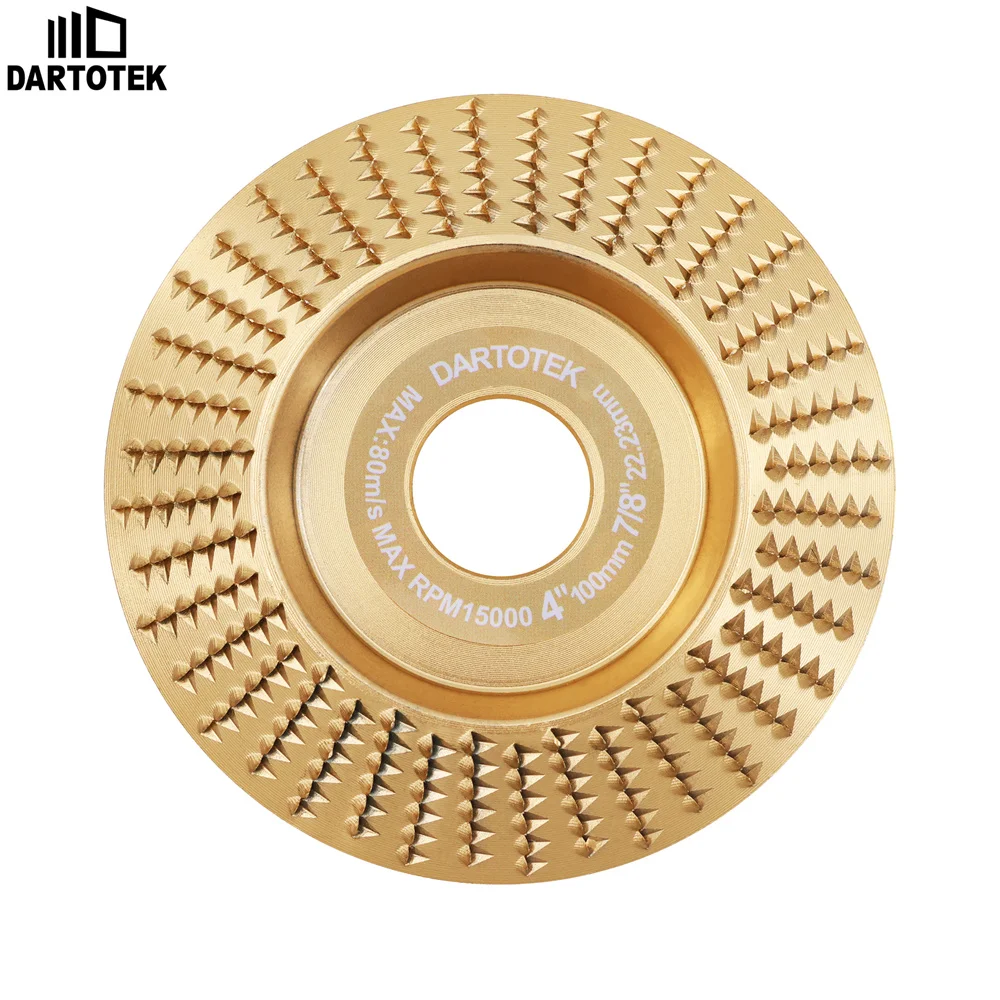 DARTOTEK Set di dischi per modellare la mola Taglio del legno Rettifica Modellatura Disco per scolpire Strumento per disco per intaglio del legno per smerigliatrice angolare