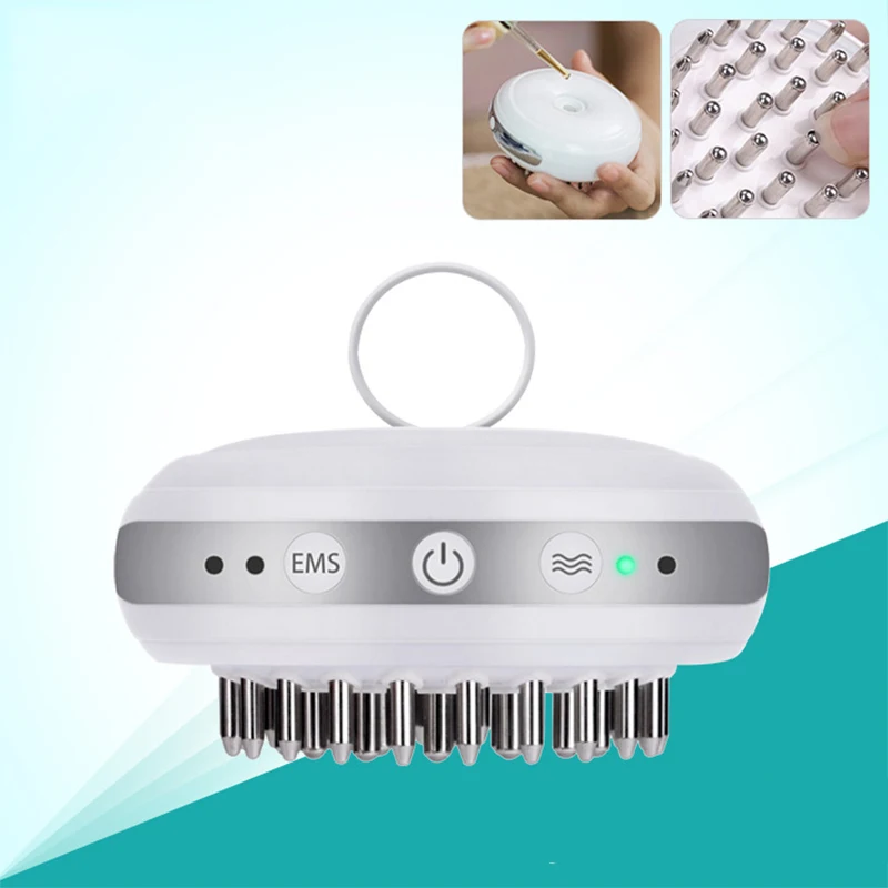 Vibrating Hair Conditioner Comb Head Health Care Massage Comb EMS Far Infrared Physiotherapy Comb