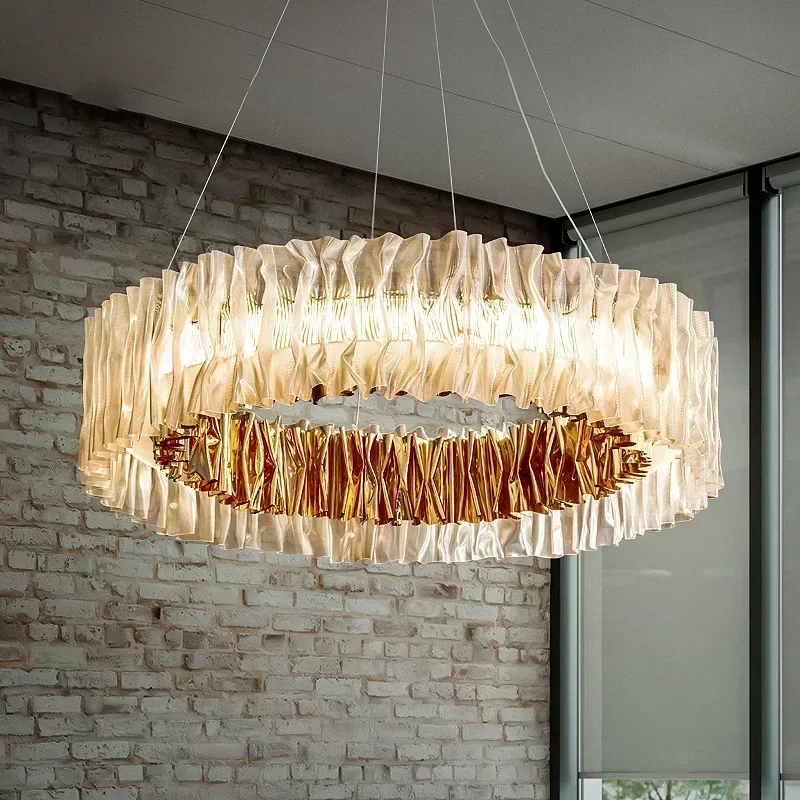 Modern Italian Style Acrylic Pendant Chandelier for Living Room, Dining Room and Bedroom Decoration