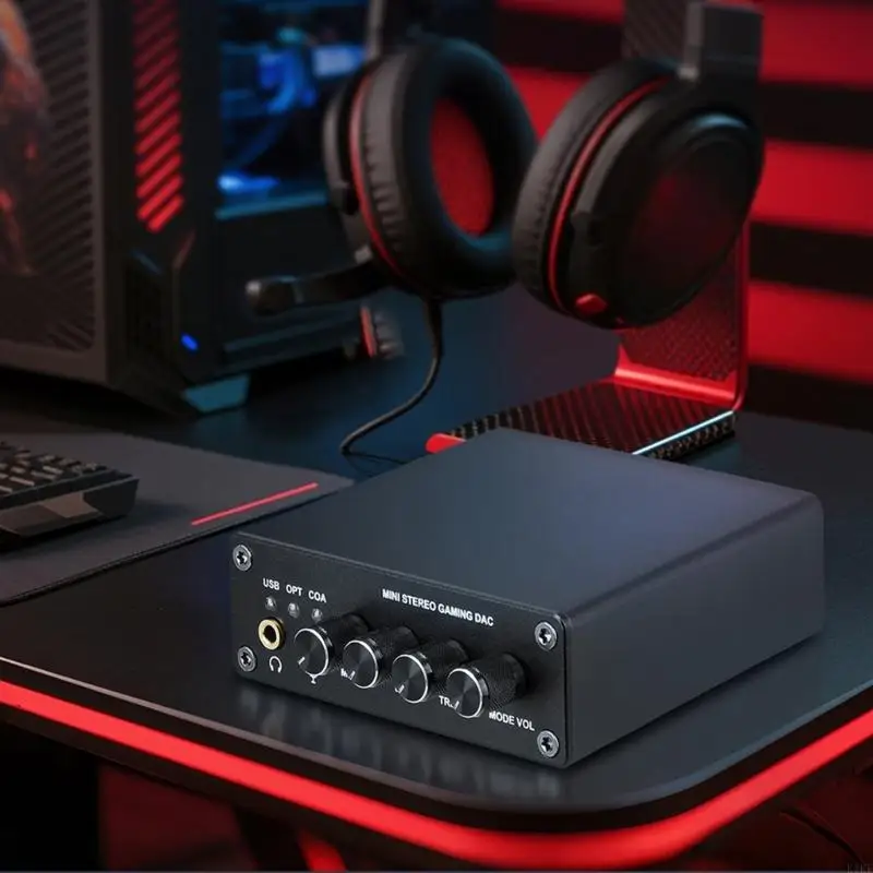 

Durability Aluminum Digital-to-Analogs Converters Headphone Amplifiers For High Resolution Sound In Gaming And Recording K1KF