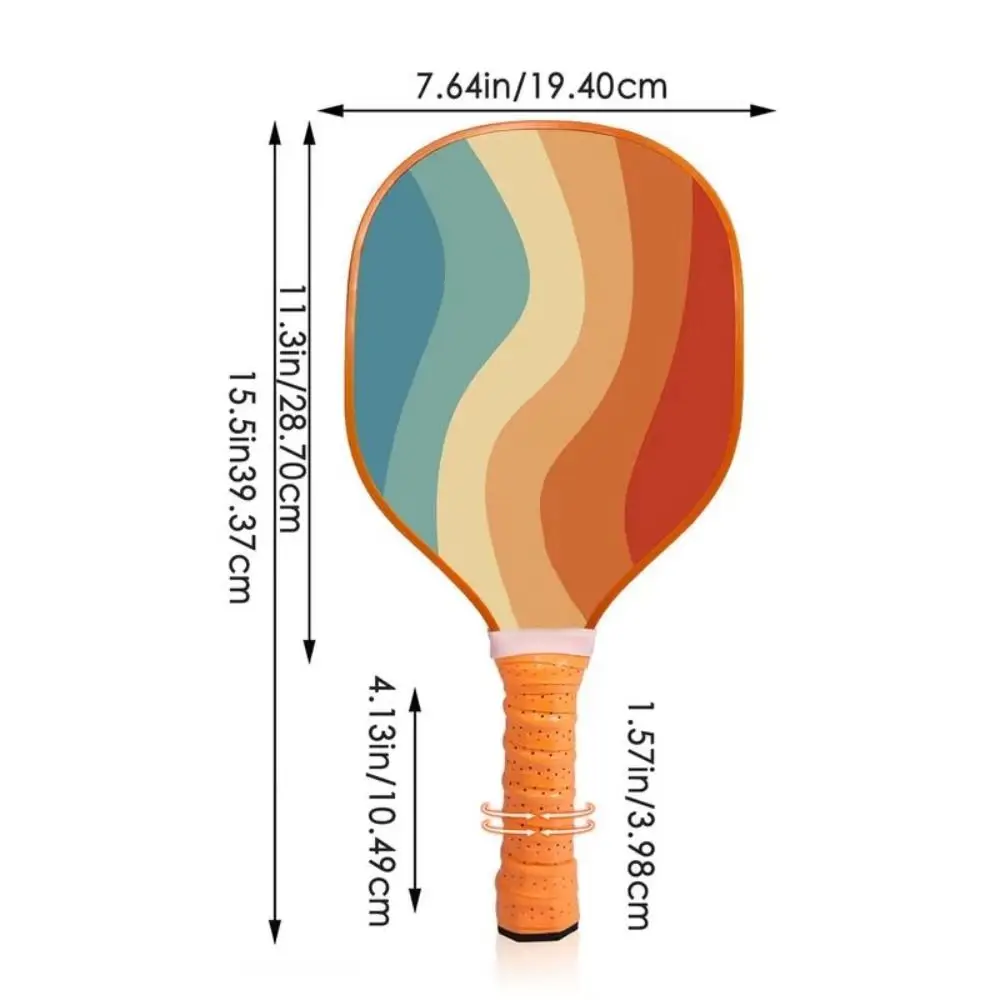 Przenośne drewniane wiosła do pickleballa Ergonomiczna, solidna rakieta do pikli Kolorowe prezenty Rakieta do squasha Rodzina Przyjaciele Dzieci