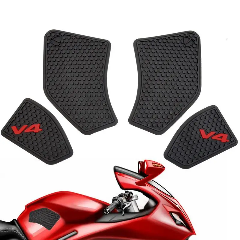 Motorcycle Tank Sticker Fit For V4 Panigales V4S Streetfighter V4 S 2021 2020 2019 2018 Fuels Tank Grip Pads Knee Traction