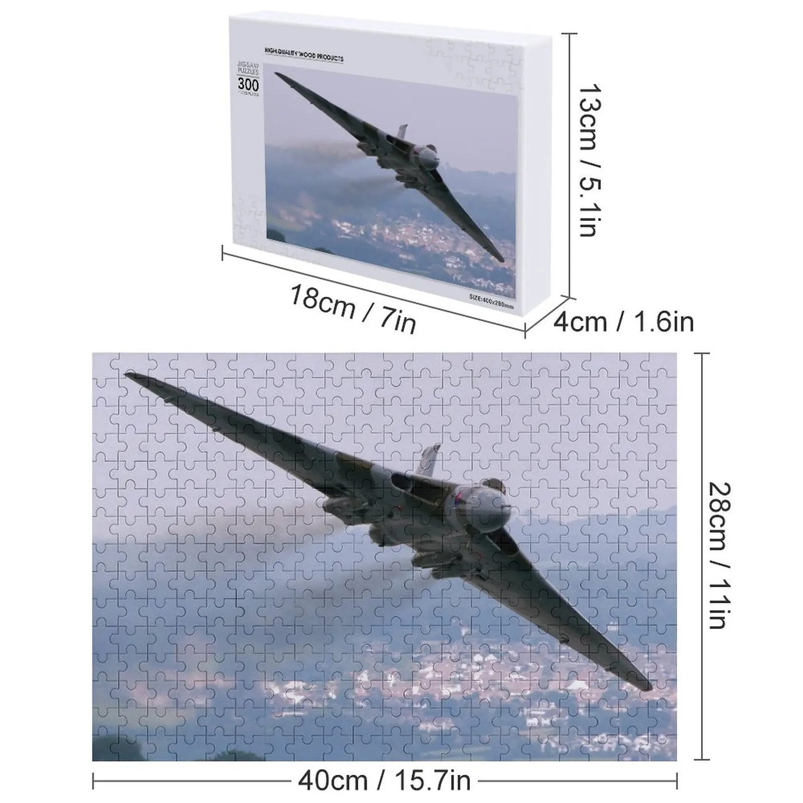 Avro Vulcan - Dawlish Air Show 2015 Puzzle Drewniane Zabawka dla Dzieci Puzzle Drewniane dla Dorosłych